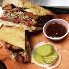 Biggin's Texas BBQ Los Banos Ca - double trouble sandwich
